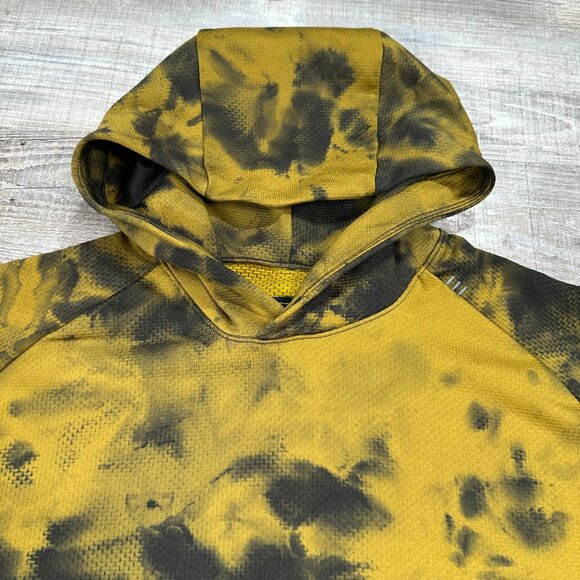 Lululemon Mens Better Everyday Pullover Hoodie XXL Gold Black Camo Tie Dye - Picture 7 of 13